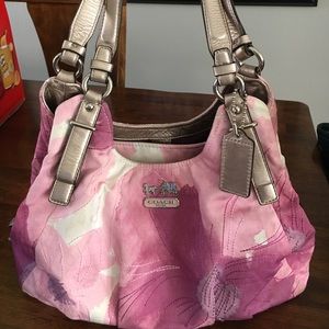 Coach pink purse.
